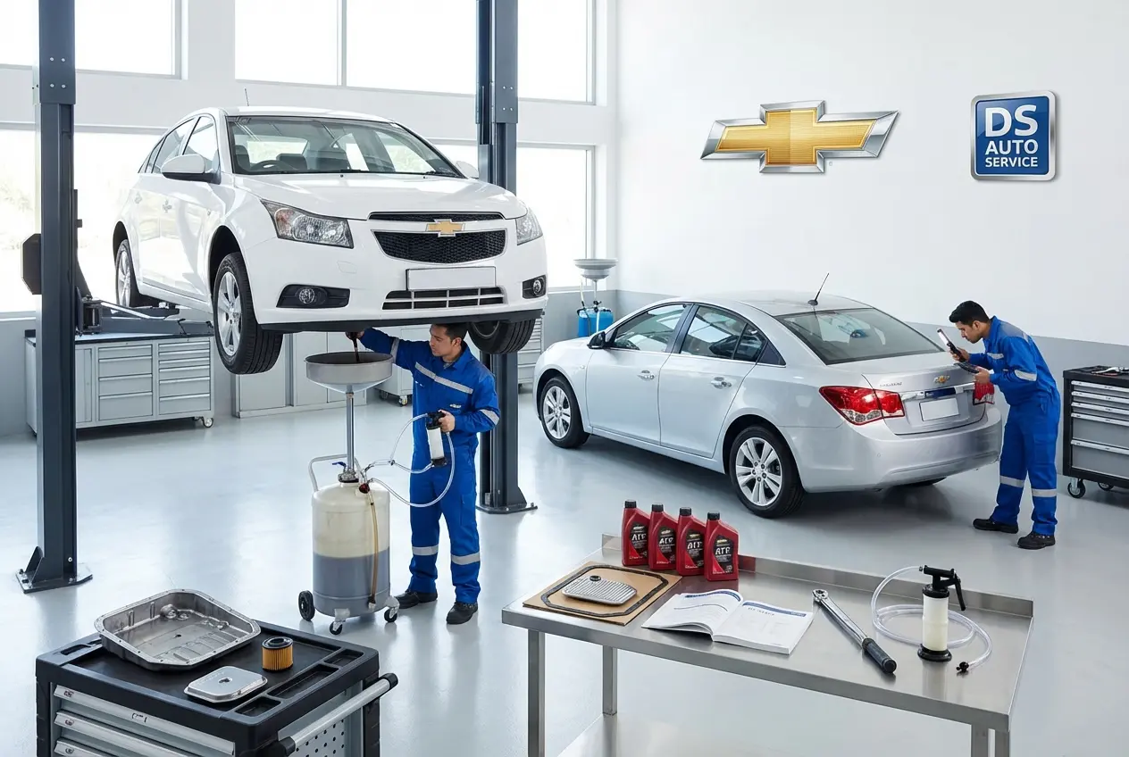 Аппаратная замена масла в АКПП Chevrolet в автосервисе DS Auto в Жуковском
