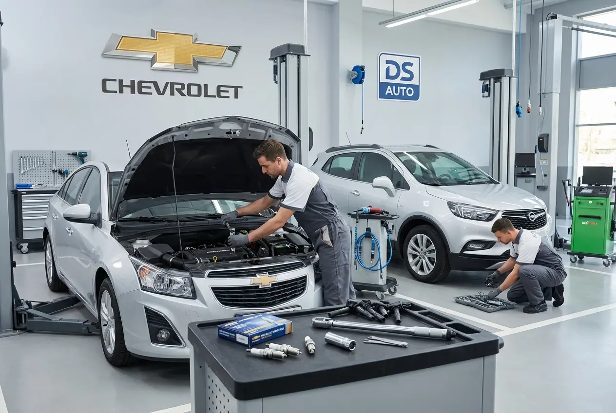 Замена свечей зажигания автомобиля Chevrolet в автосервисе DS AUTO в Жуковском
