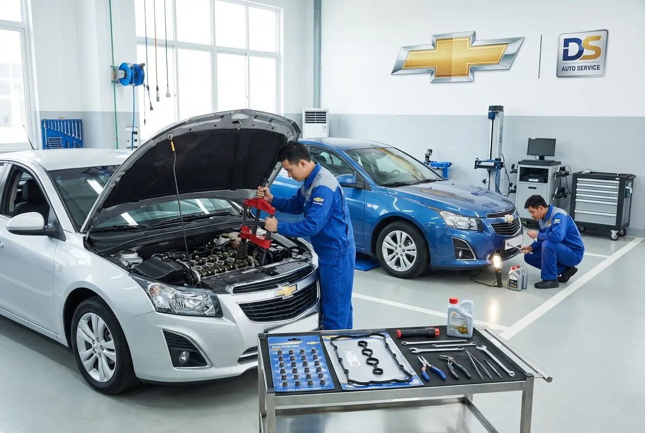 Замена маслосъемных колпачков на двигателе Chevrolet в автосервисе DS Auto в Жуковском
